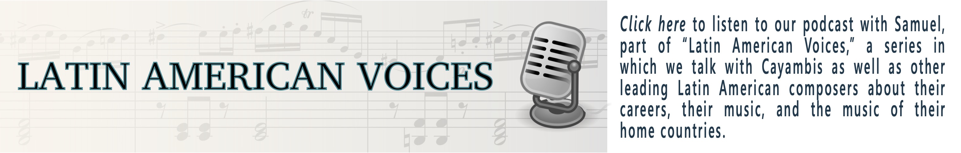 Cayambis Music Press talks with Samuel Robles